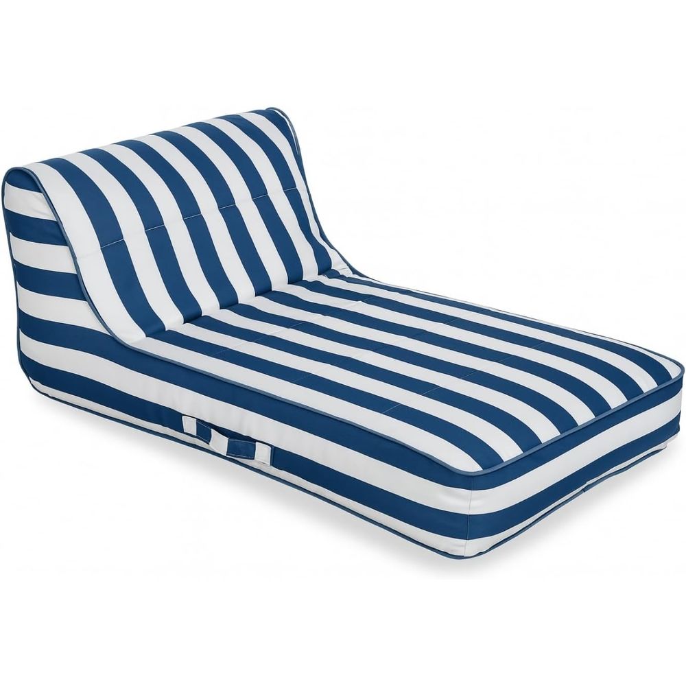 Kids Outdoor Lounger Chair - Upholstered Stylish Pool loat Lounger Recliner,