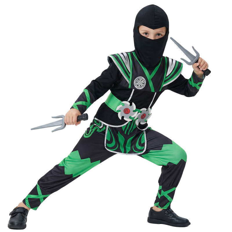 Kids Outdoor Ninja Warrior Course - Kids Ninja Costume Boys Masked Ninja