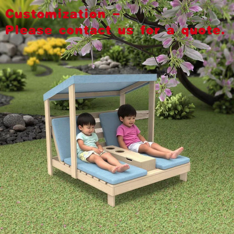 Kids Outdoor Lounge Furniture - custom.Kids Wooden Outdoor Foldable Sofa with