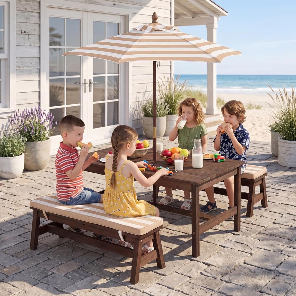 Kids Outdoor Bench - Kids Picnic Table, Large 42“x 23”