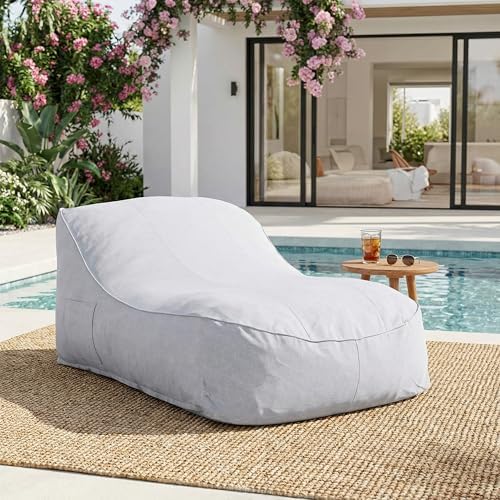 Kids Outdoor Lounger Chair - Hilar Outdoor Bean Bag Chair, Fabric