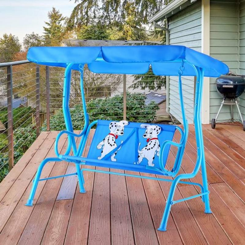 Kids Outdoor Bench - Outdoor Kids Patio Swing Bench with