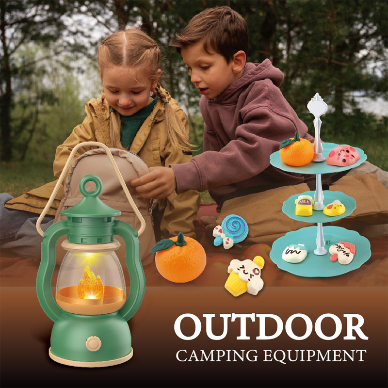 Kids Outdoor Explorer Set - Kids Camping Set Campfire Pretend Play