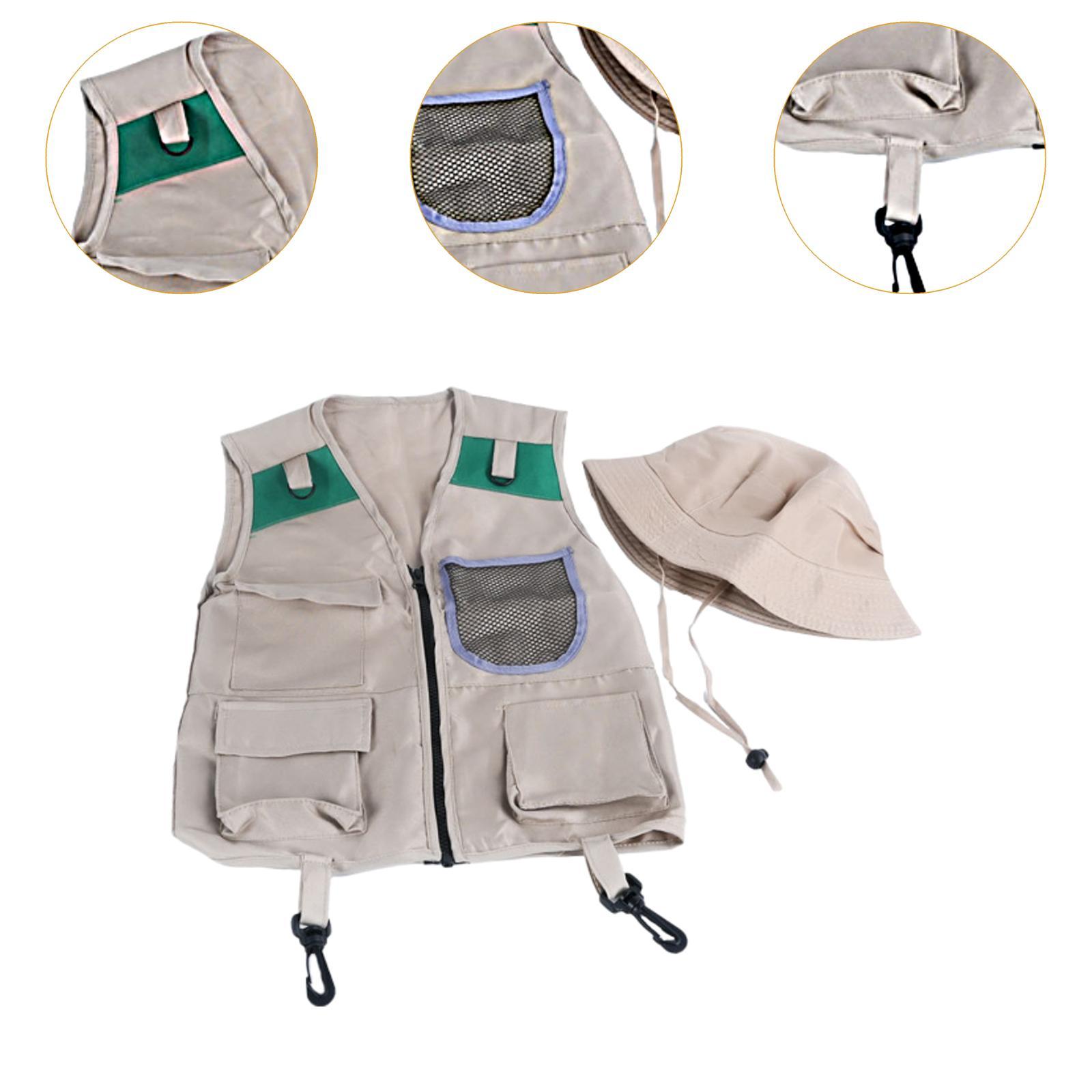 Kids Explorer Vest and Hat Cos - Kids Outdoor Explorer Set 评论和价格
