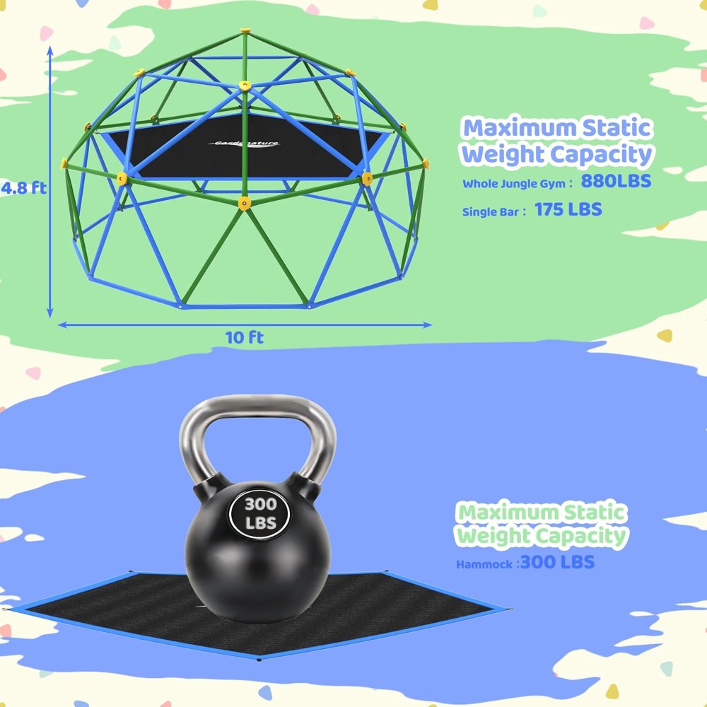 Outdoor Geometric Dome Climber - Kids Outdoor Dome Climber 评论和价格