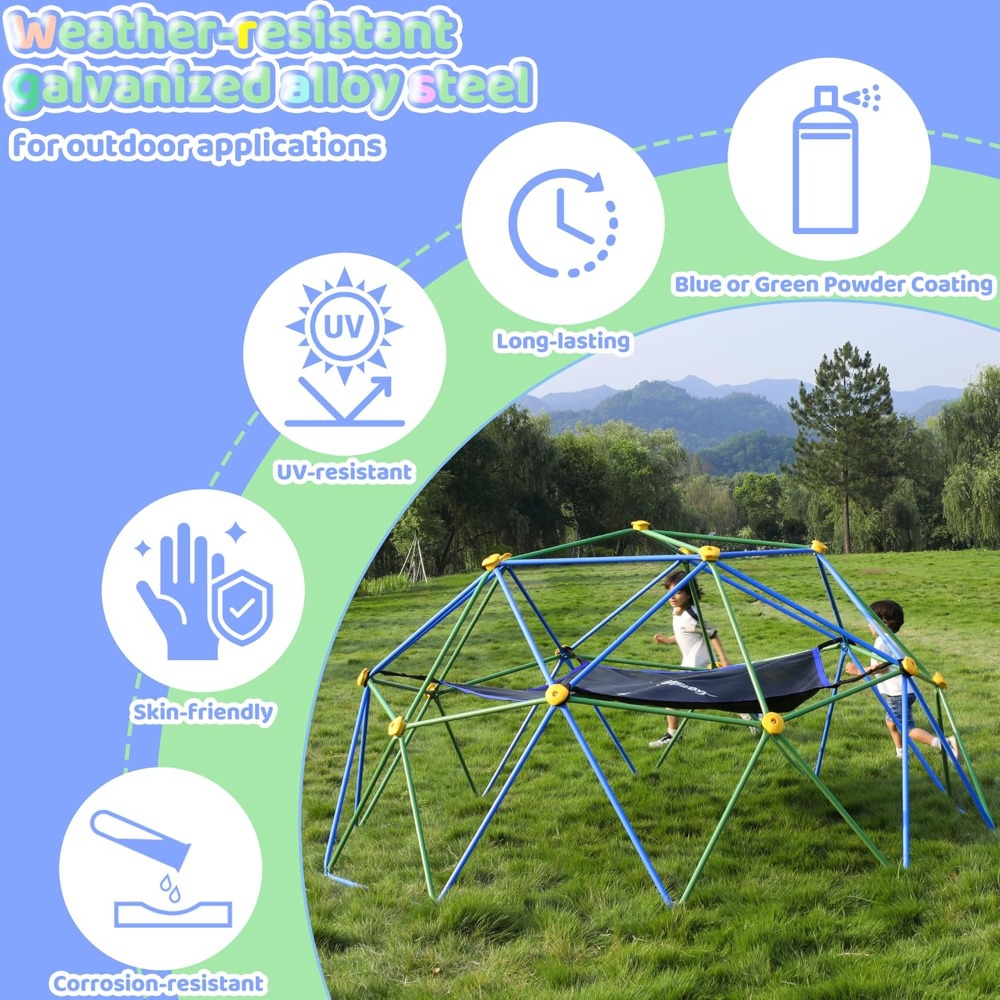 Outdoor Geometric Dome Climber - Kids Outdoor Dome Climber 评论和价格