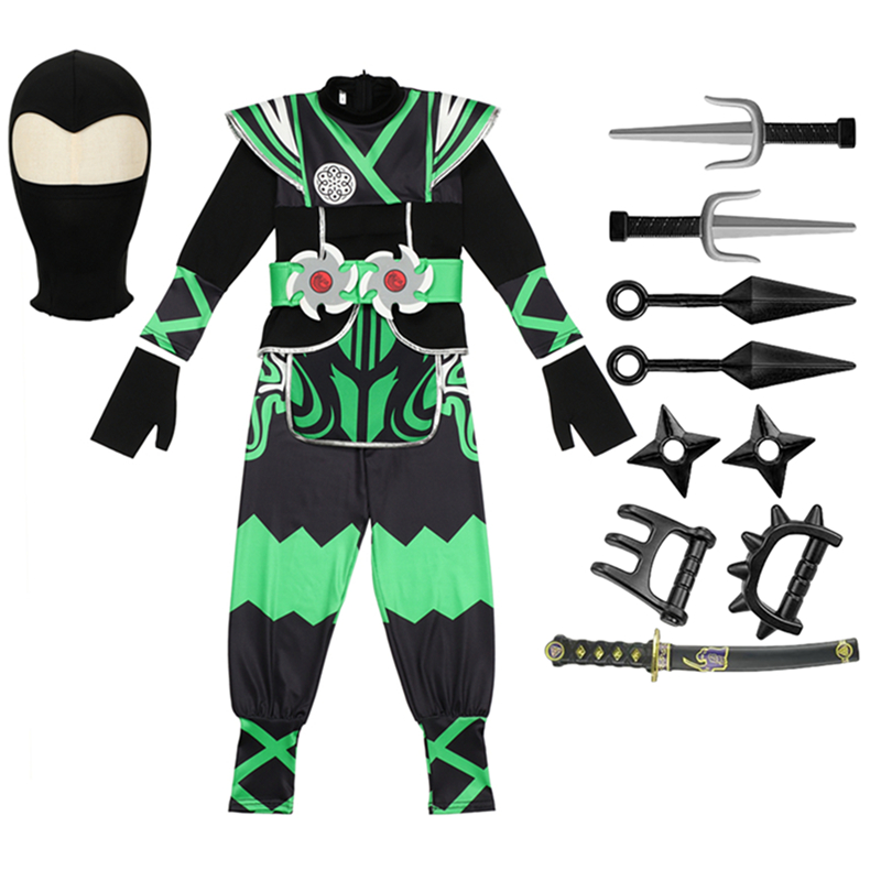 Kids Ninja Costume Boys Masked - Kids Outdoor Ninja Warrior Course 评论和价格