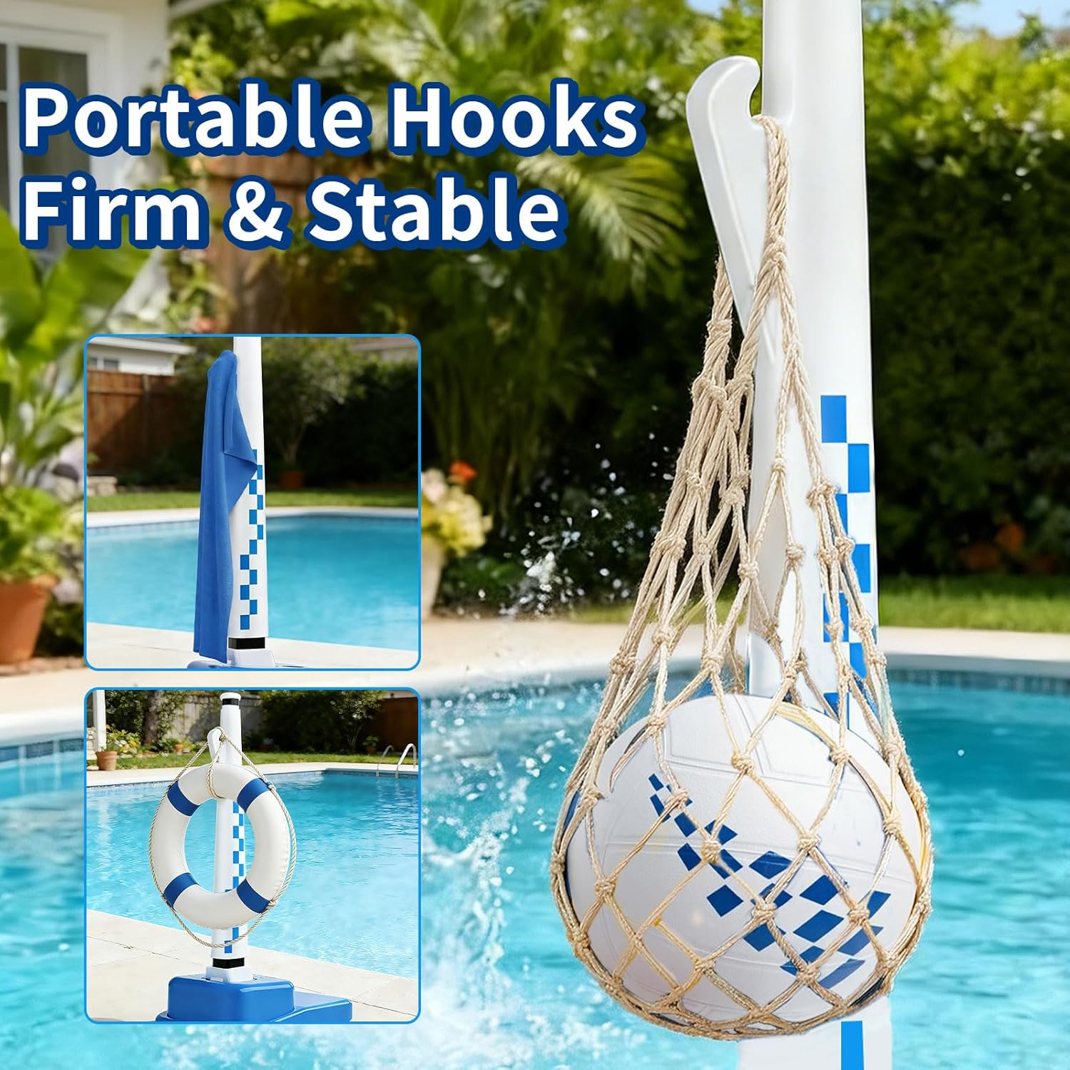 Adjustable Water Volleyball Ne - Kids Outdoor Volleyball Net 评论和价格