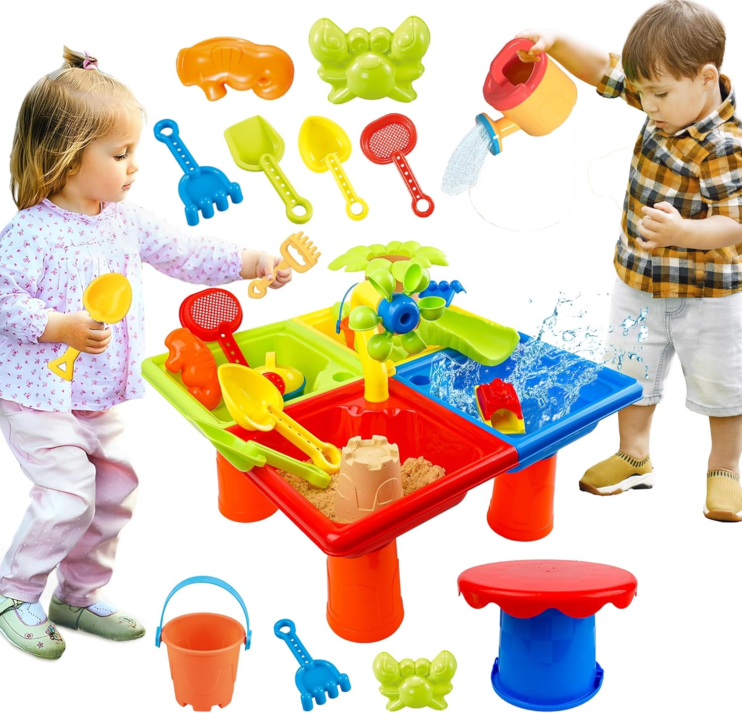 25 Pcs Summer Water Table for  - Kids Outdoor Activity Toys 评论和价格