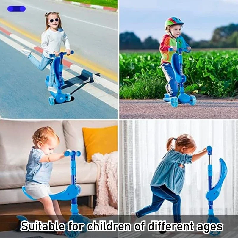 2-in-1 Kids Kick Scooter with  - Kids Outdoor Activity Toys 评论和价格