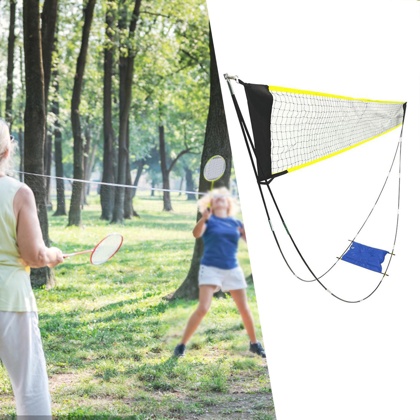 Badminton Net with Storage Bag - Kids Outdoor Volleyball Net 评论和价格