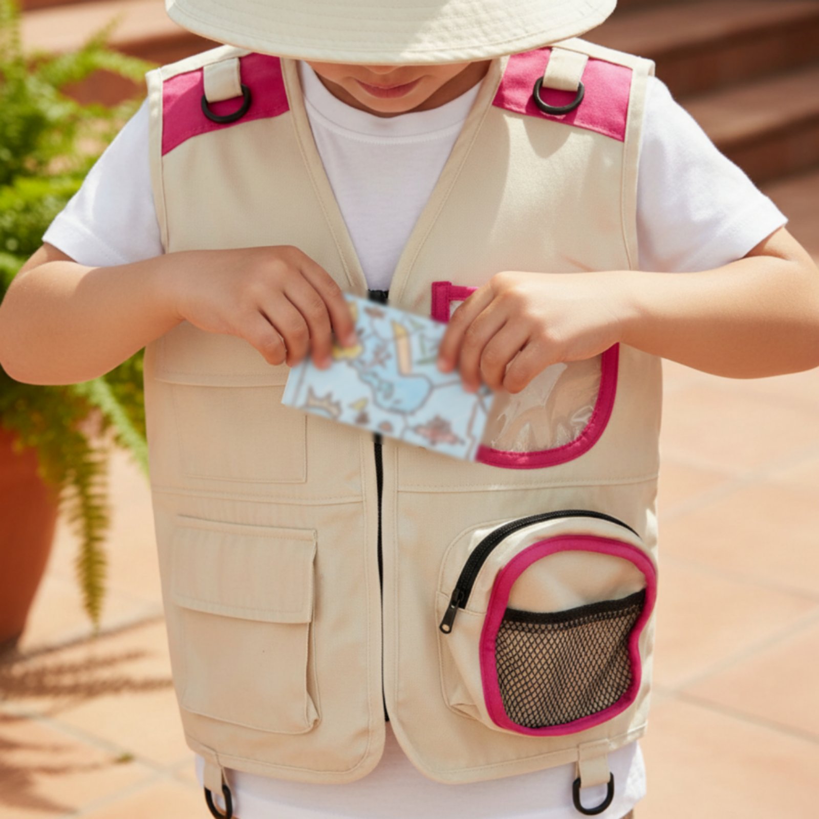 Explorer Hat and Vest Role Pla - Kids Outdoor Explorer Set 评论和价格