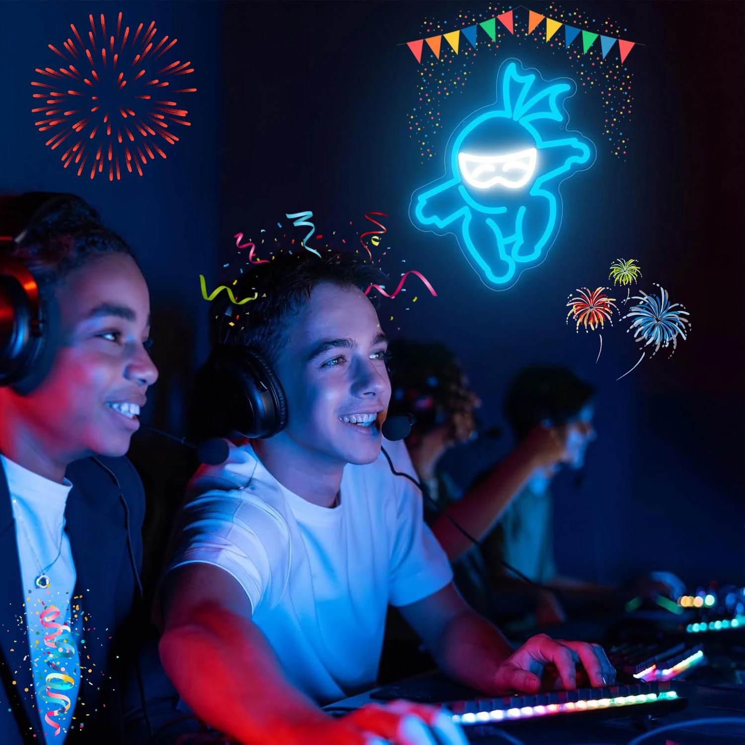 Ninja Neon Sign LED Neon Sign  - Kids Outdoor Ninja 评论和价格