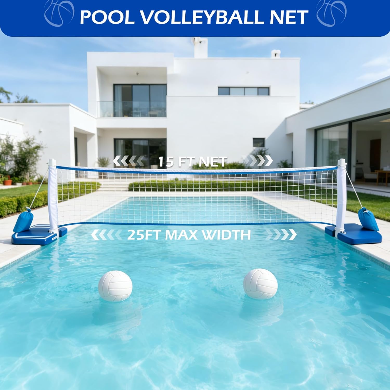 Above Ground Pool Basketball H - Kids Outdoor Volleyball Net 评论和价格