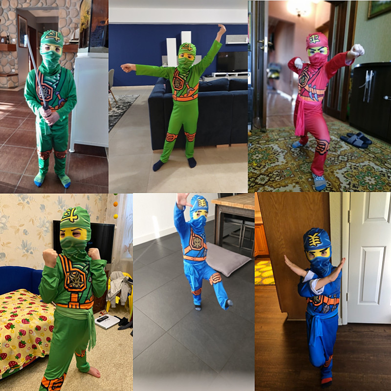 Kids Ninja Costume, Deluxe Sam - Kids Outdoor Ninja Warrior Course 评论和价格