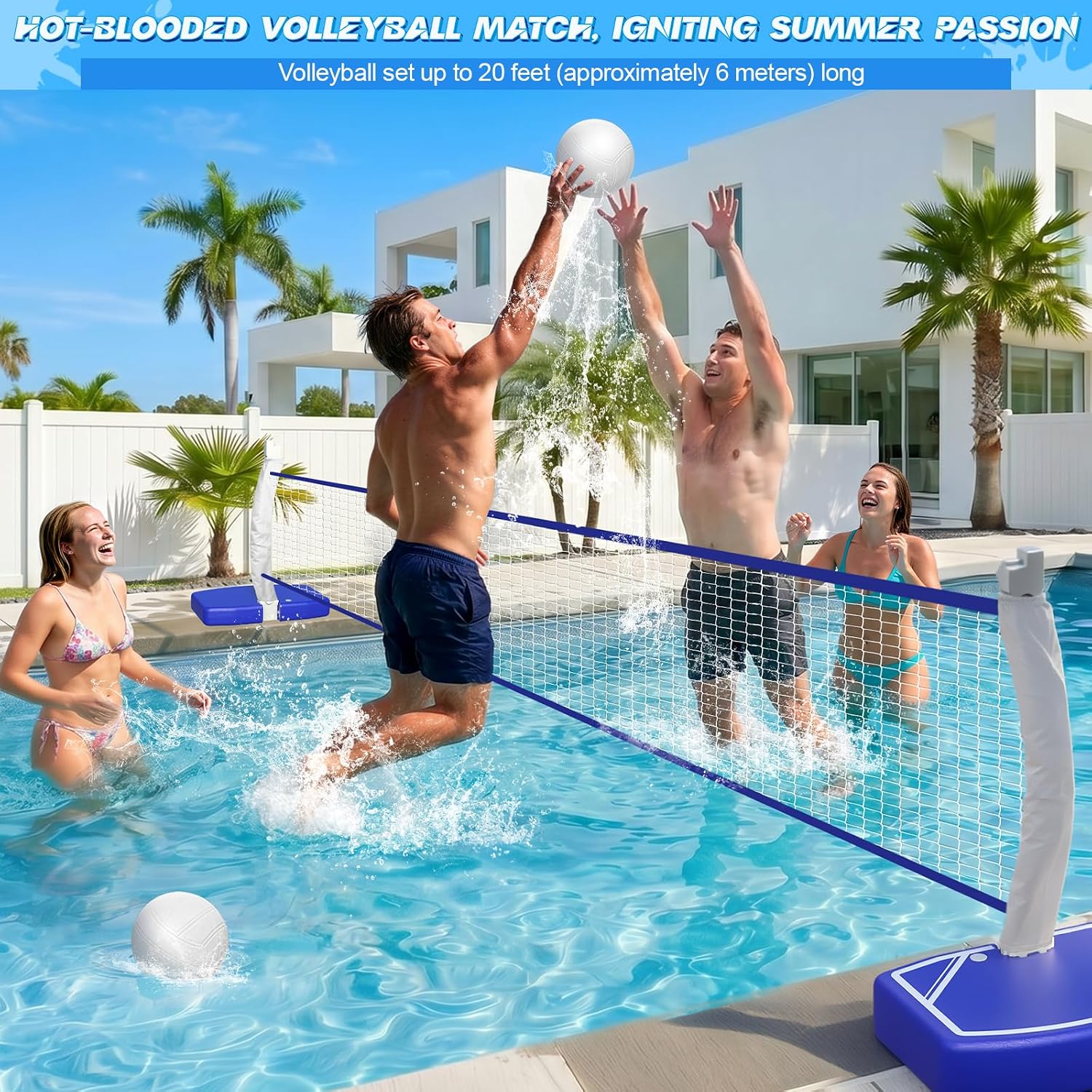 2-in-1 Pool Basketball Hoop an - Kids Outdoor Volleyball Net 评论和价格