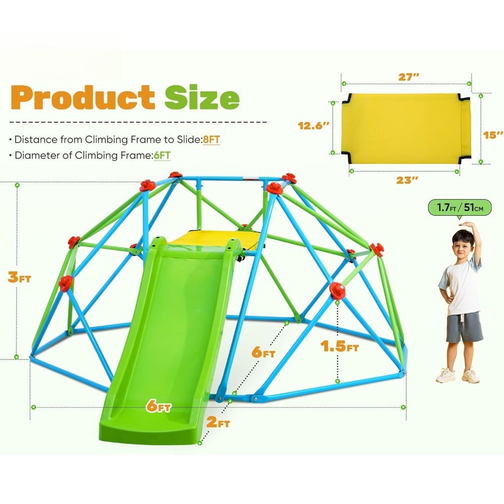 Outdoor Kids Climbing Dome wit - Kids Outdoor Dome Climber 评论和价格