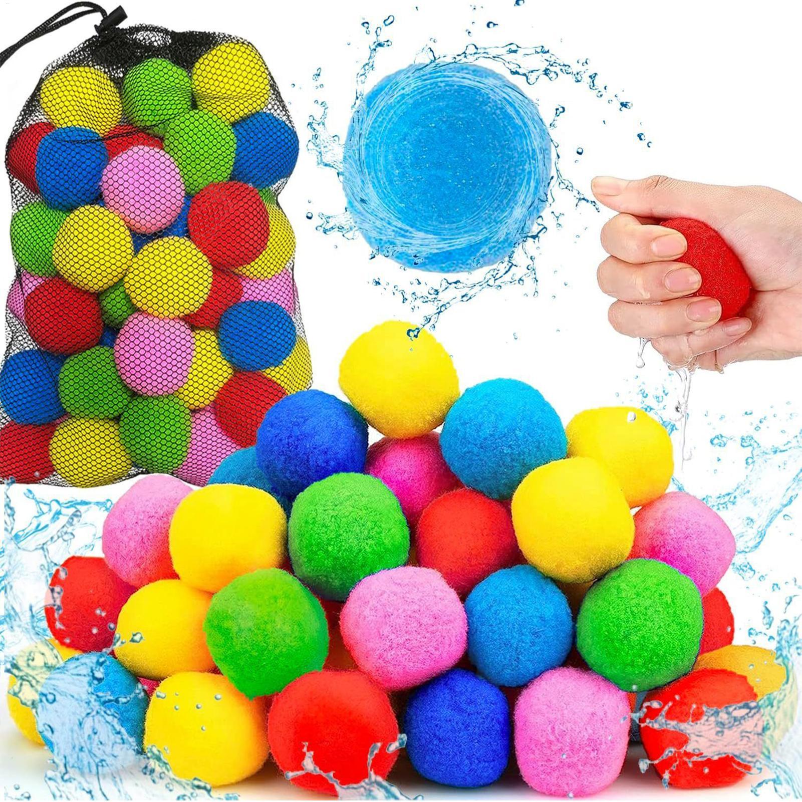 60pcs/set Reusable Water Balls - Kids Outdoor Activity Toys 评论和价格