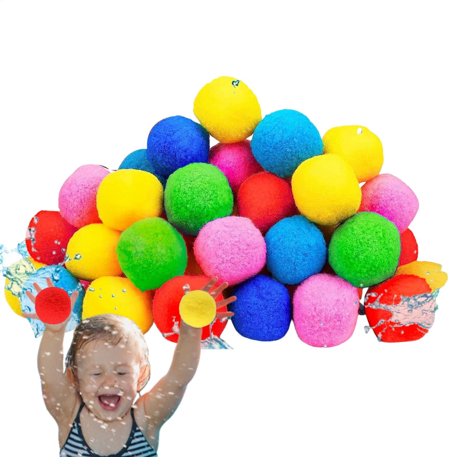 60pcs/set Reusable Water Balls - Kids Outdoor Activity Toys 评论和价格