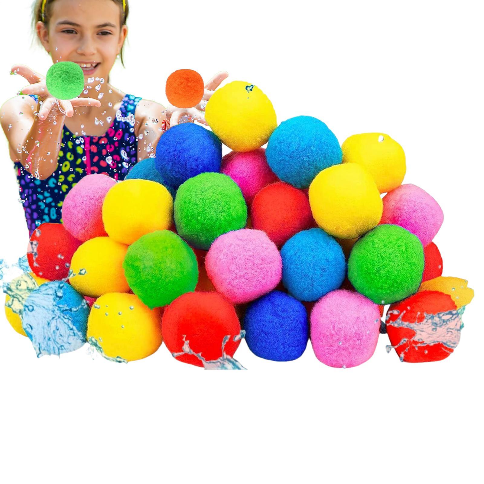 60pcs/set Reusable Water Balls - Kids Outdoor Activity Toys 评论和价格