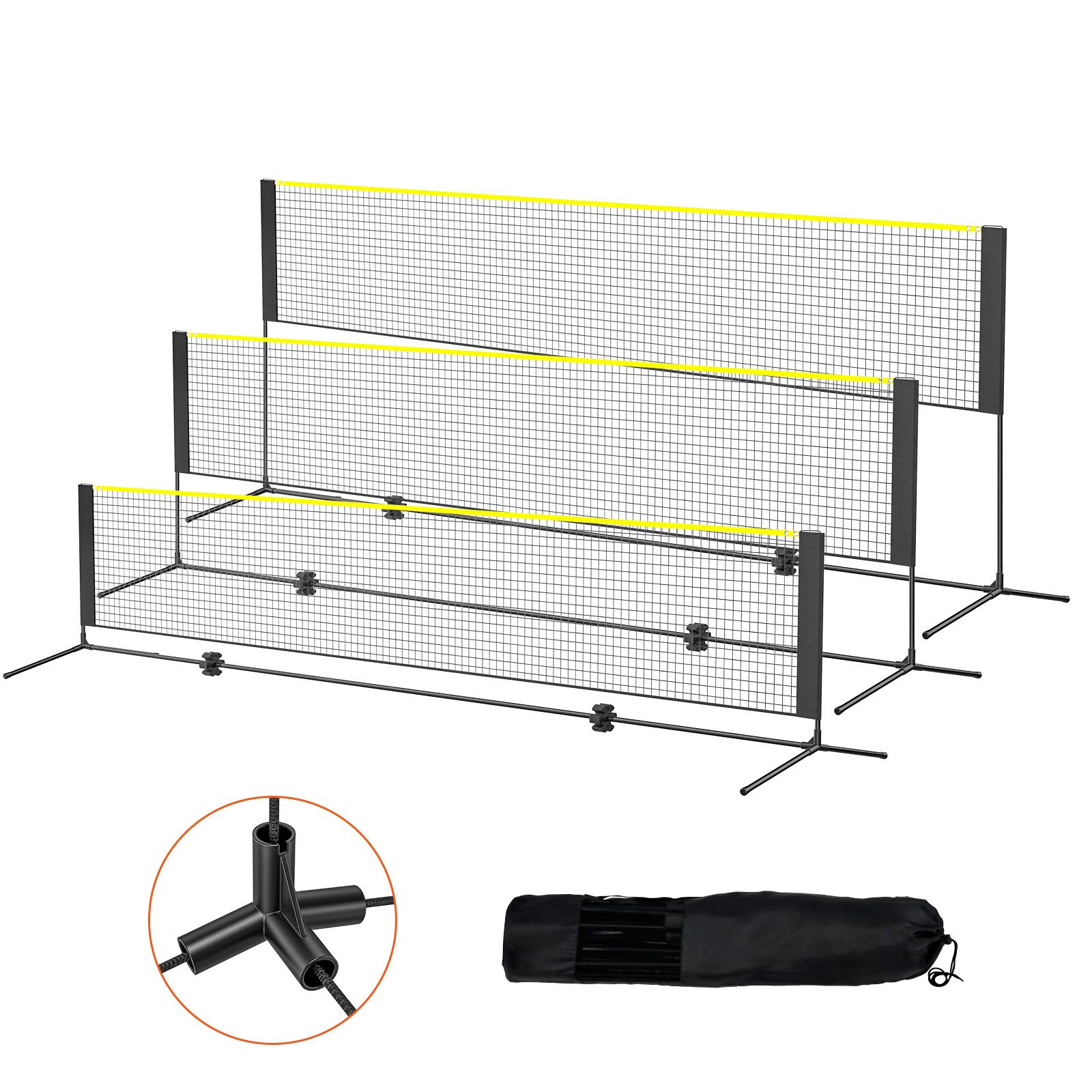 Badminton Net, Height Adjustab - Kids Outdoor Volleyball Net 评论和价格