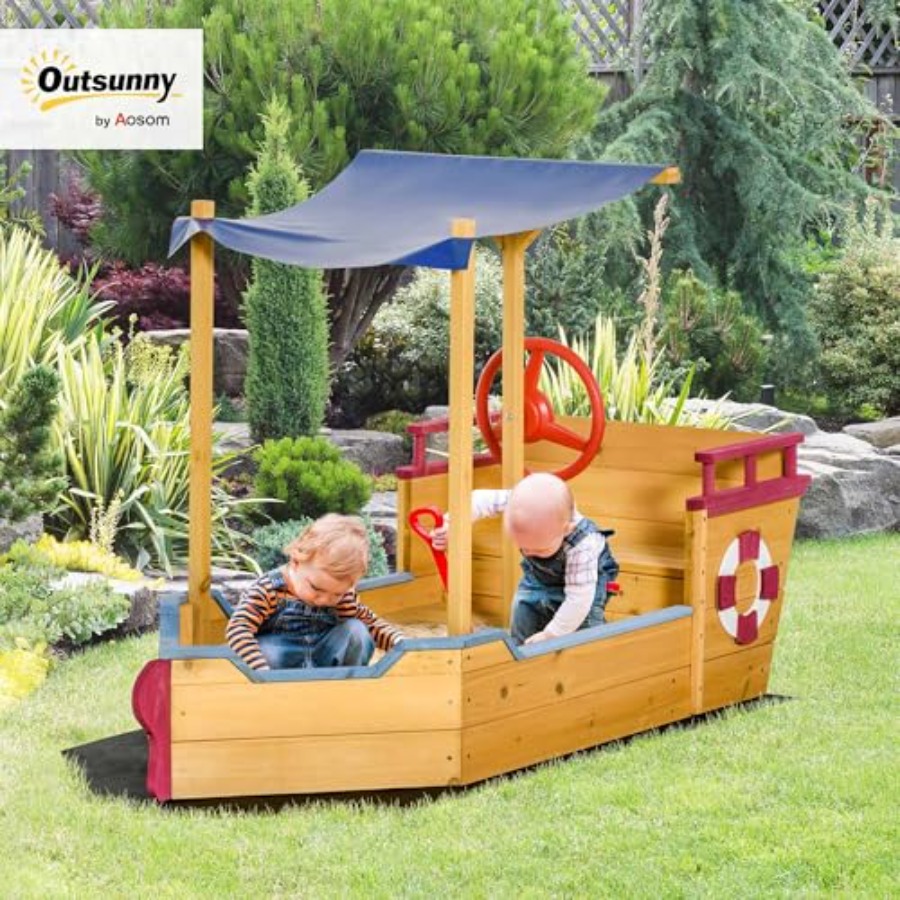 Outdoor wooden kids sandbox sh - Kids Outdoor Bench 评论和价格
