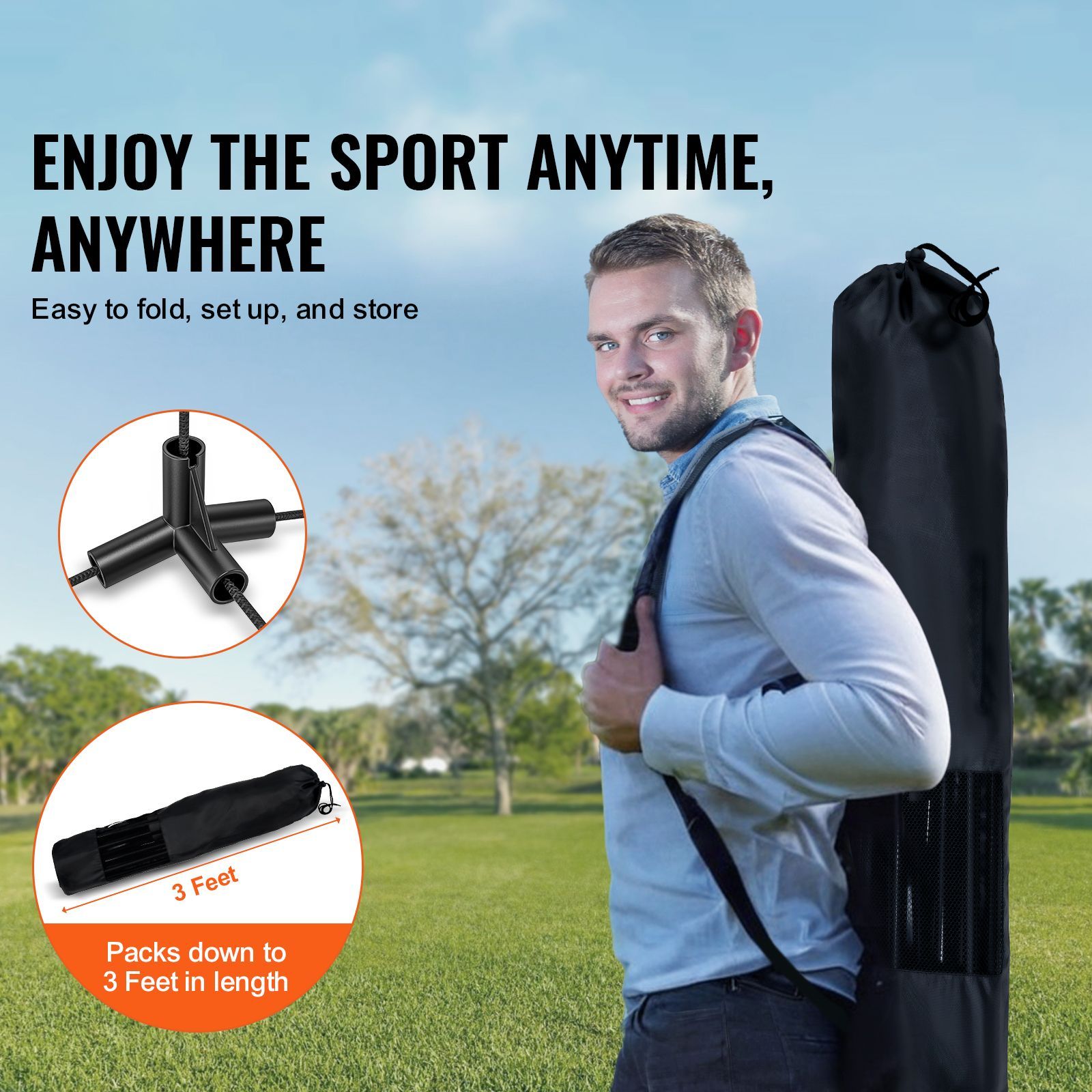 Badminton Net, Height Adjustab - Kids Outdoor Volleyball Net 评论和价格
