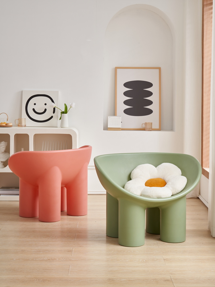Scandinavian-Style Plastic Ele - Kids Outdoor Lounge Furniture 评论和价格