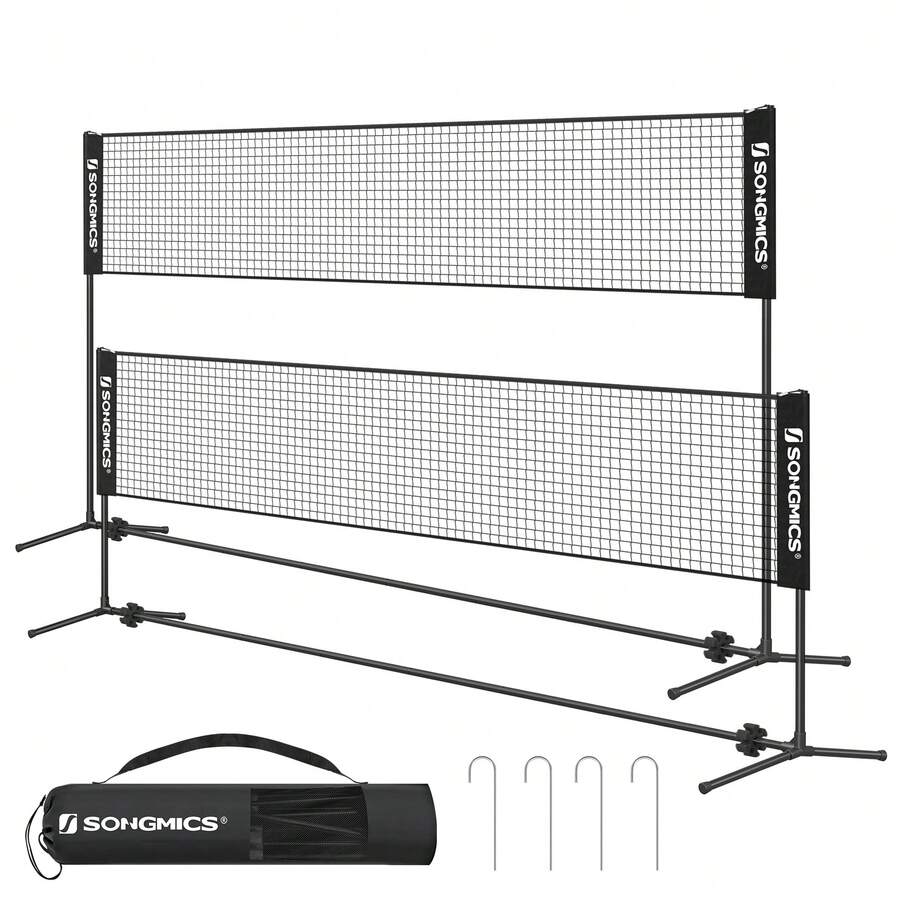 Badminton Net, Height Adjustab - Kids Outdoor Volleyball Net 评论和价格