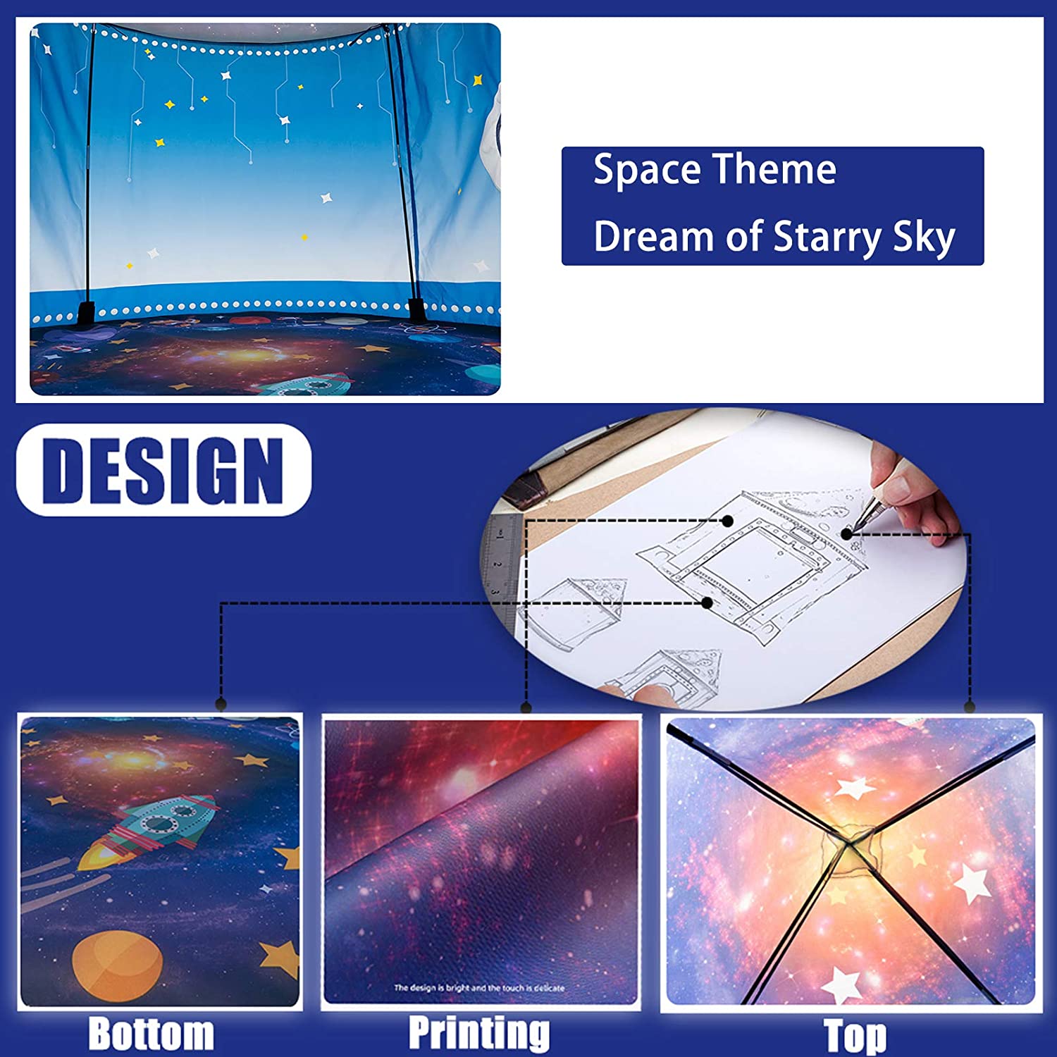 Rocket Ship Kids Tent Pop Up P - Kids Outdoor Lounge Set 评论和价格