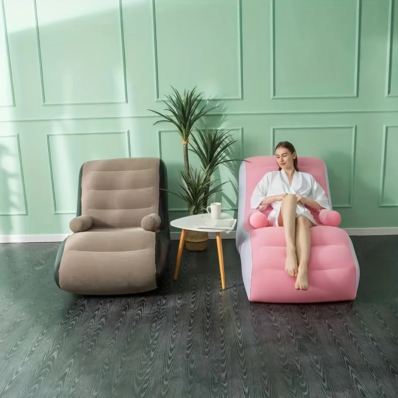 Inflatable Lazy Sofa Flocking  - Kids Outdoor Lounge Furniture 评论和价格